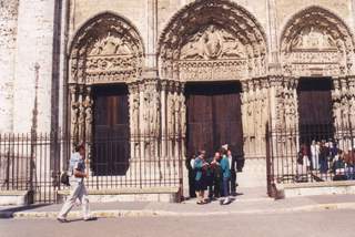 De kathedraal in Chartres